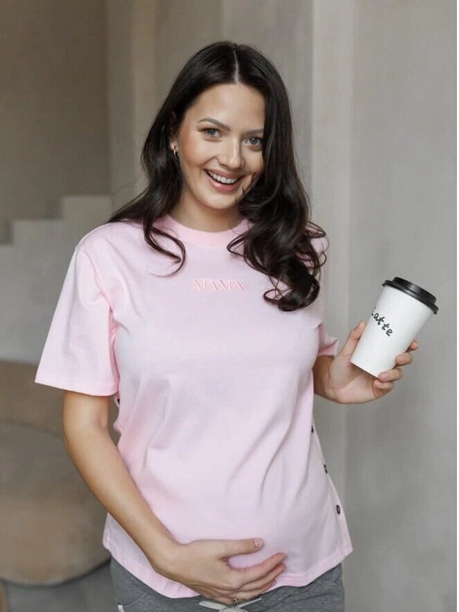Short-sleeved blouses by For Mommy (Pink) 5