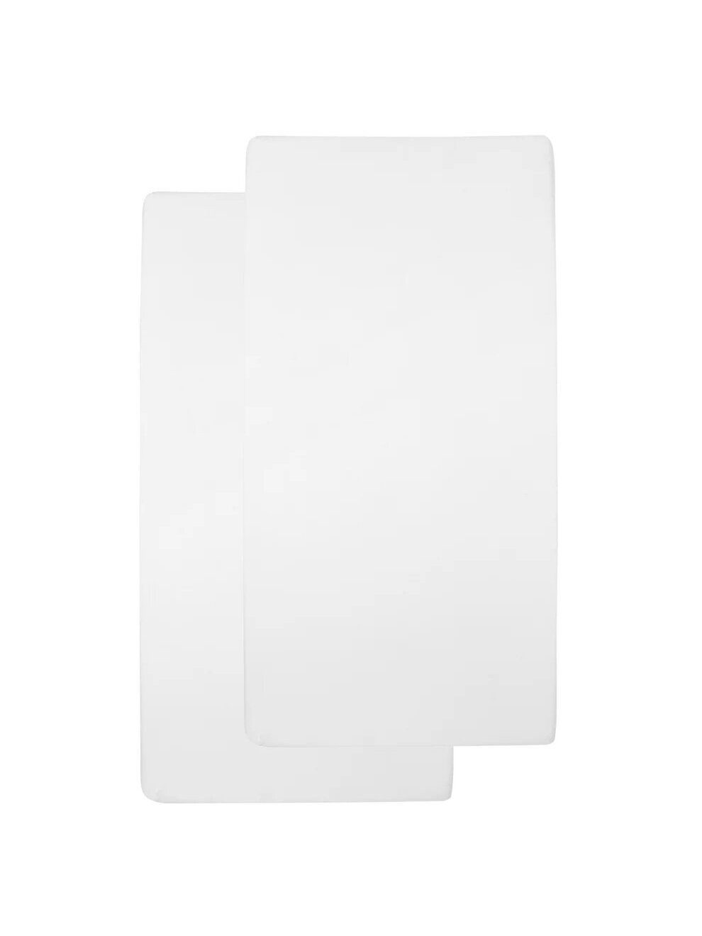 Palags ar gumiju 50x90cm, 2gab. Meyco Baby (White)