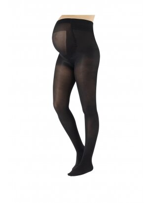Maternity Tights 40 DEN, Pack 2, Calzitaly, Black