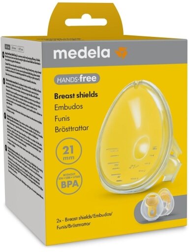 Krūšu aizsargi Medela hands free 2gab.  21mm
