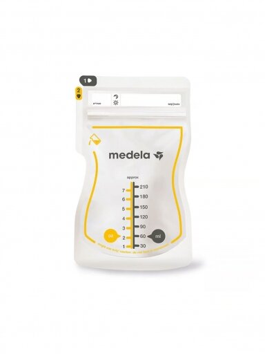 Piena uzglabāšanas maisiņi Medela 6326, 25 gab.