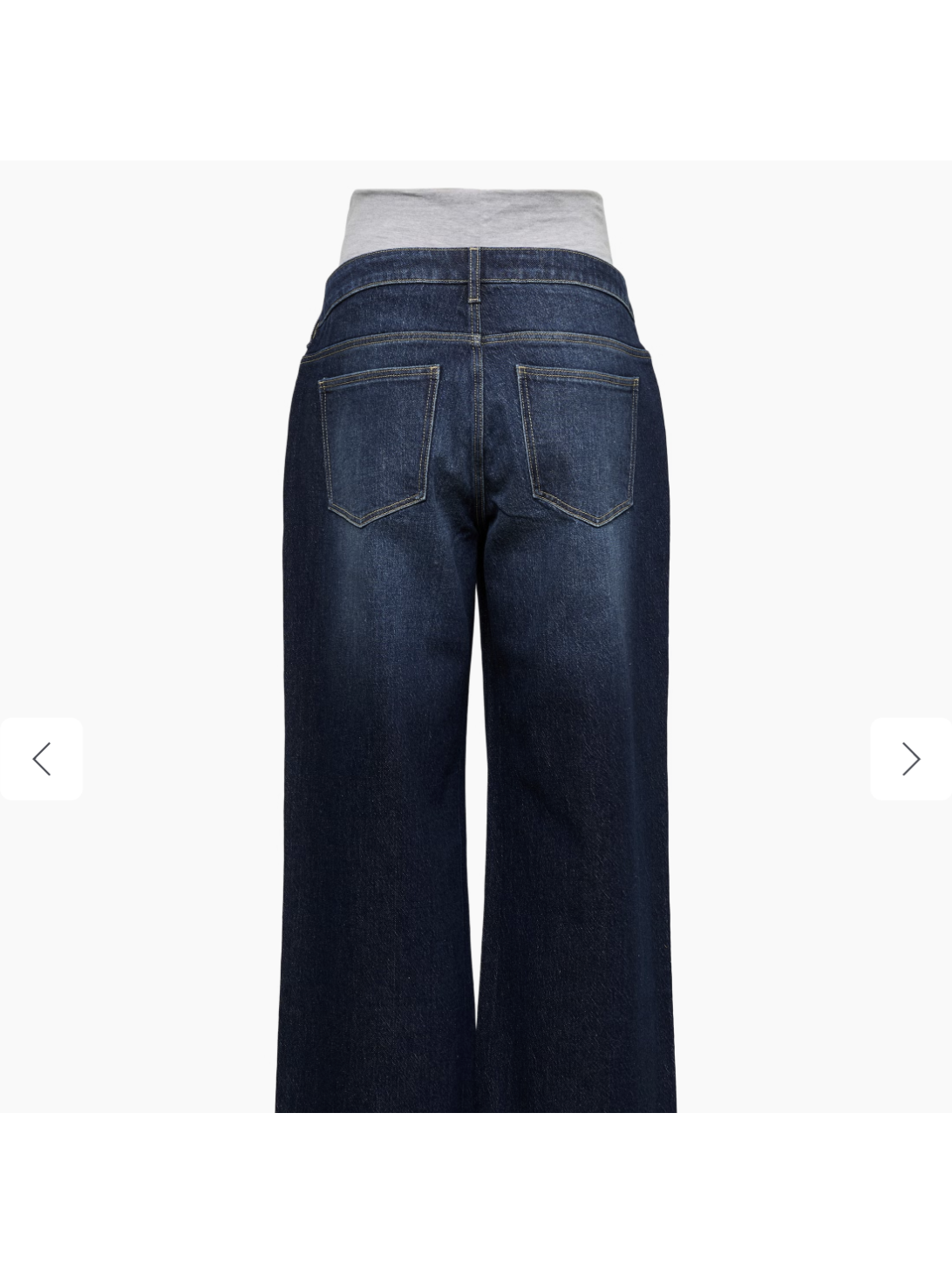 Grūtnieču džinsi ar platām staru kājām MLMALAGA, Mama;licious, tumši zils denims