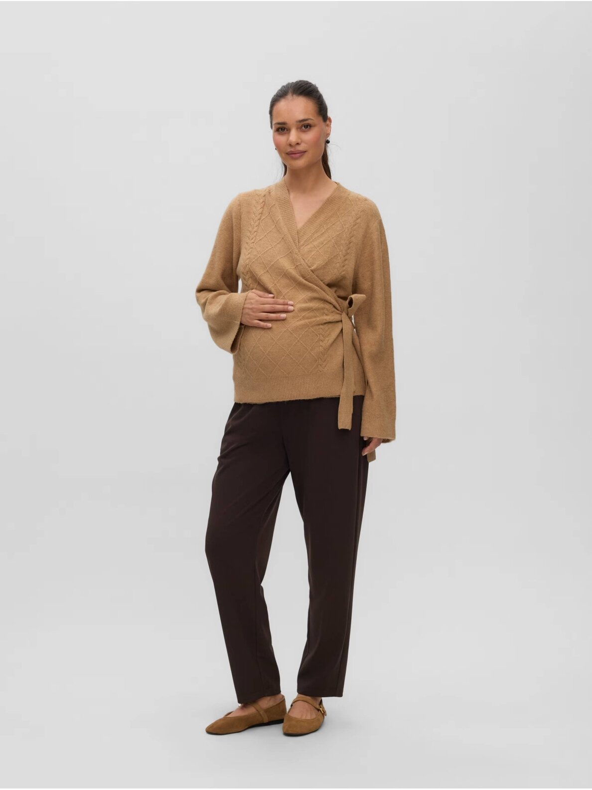 Grūtnieču bikses MLSIMMI, Mama;licious (Dark Brown) 3