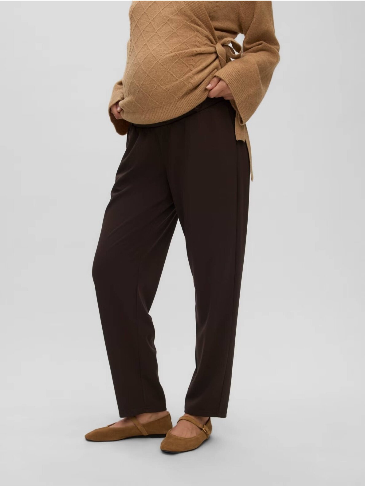 Grūtnieču bikses MLSIMMI, Mama;licious (Dark Brown) 4