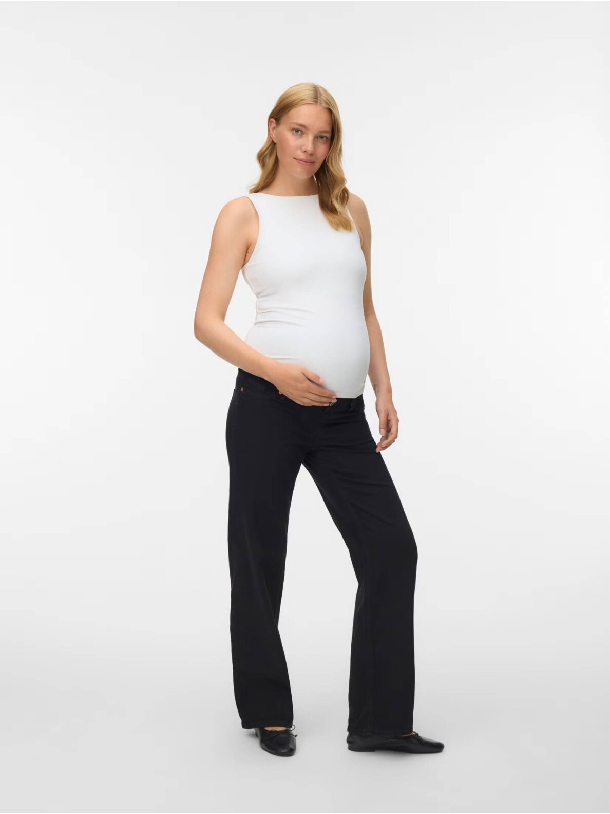 Džinsi grūtniecēm VMMTESSA, Vero Moda Black 4