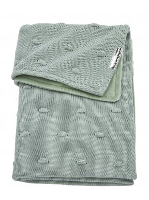 Blanket 75x100, Knots Velvet, TOG 2.0, Meyco Baby (Stone green)