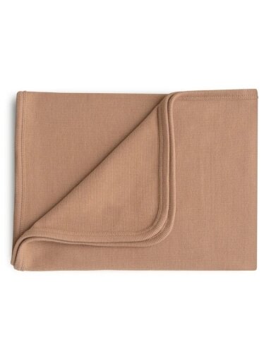 Baby blanket 89x89cm., Mushie (Tan)