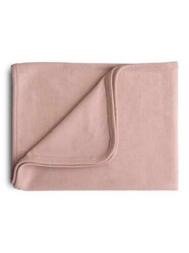 Baby blanket 89x89cm., Mushie (Blush)