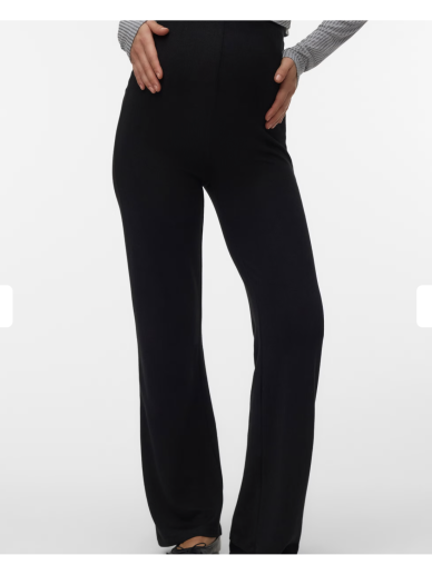 Flared maternity trousers VMMELLA, Mamalicious (Black)