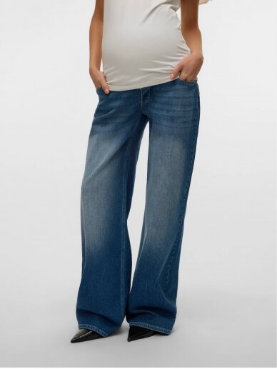 MLBLAISE wide jeans for pregnant women by Mama;licious (blue) (Kopija) 5 MLBLAISE wide jeans for pregnant women by Mama;licious (blue) (Kopija) 5
