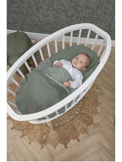 Baby blanket 75x100cm, Meyco Baby (Forest green) 4