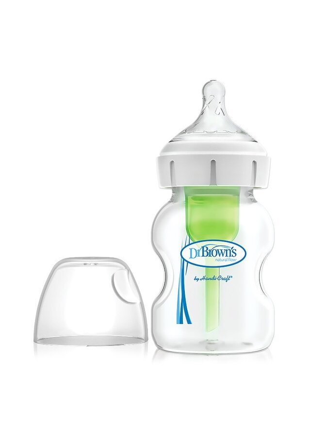 Dr. Brown’s Options+ Wide-Neck Feeding Bottle, 150 ml, WB51600 Dr. Brown’s Options+ Wide-Neck Feeding Bottle, 150 ml, WB51600