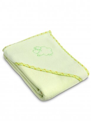 Soft bath towel, 80x80, by Sensillo (green)