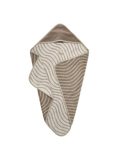 Hooded towel 80x80 cm, Leander (Woodland Cappuccino)