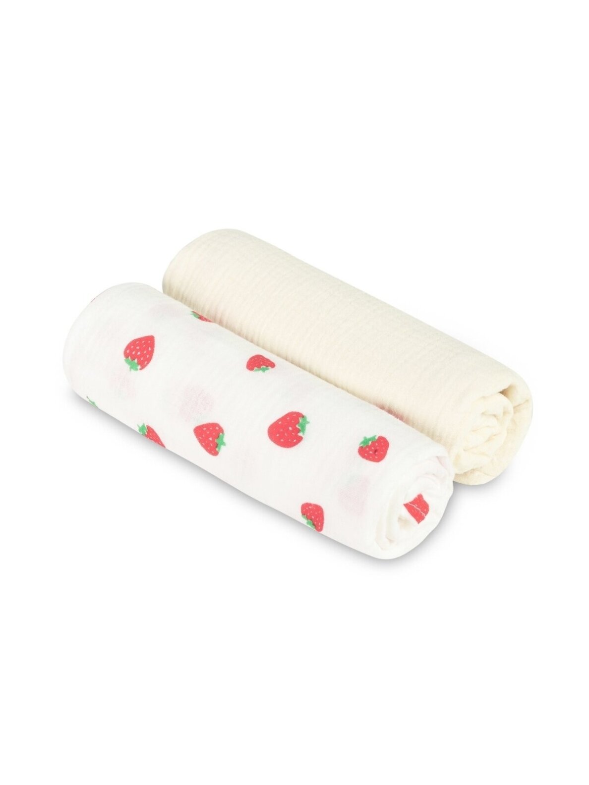 Sensillo muslin squares Strawberry Cream, 60x75 cm, 2 pcs Sensillo muslin squares Strawberry Cream, 60x75 cm, 2 pcs
