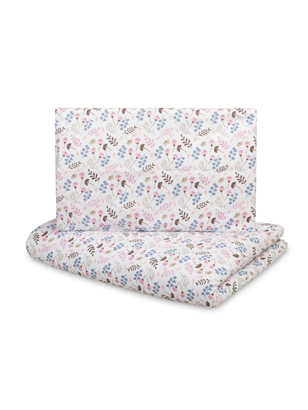 Sensillo bedding set 2 pcs Cotton Twigs, pink, 100x135 cm
