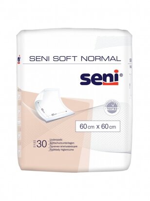Hygienic underpads, Seni soft normal, 60x60, 1 pc.