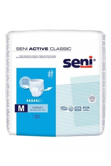 SENI Active Classic Medium biksītes, M, 1 gab.