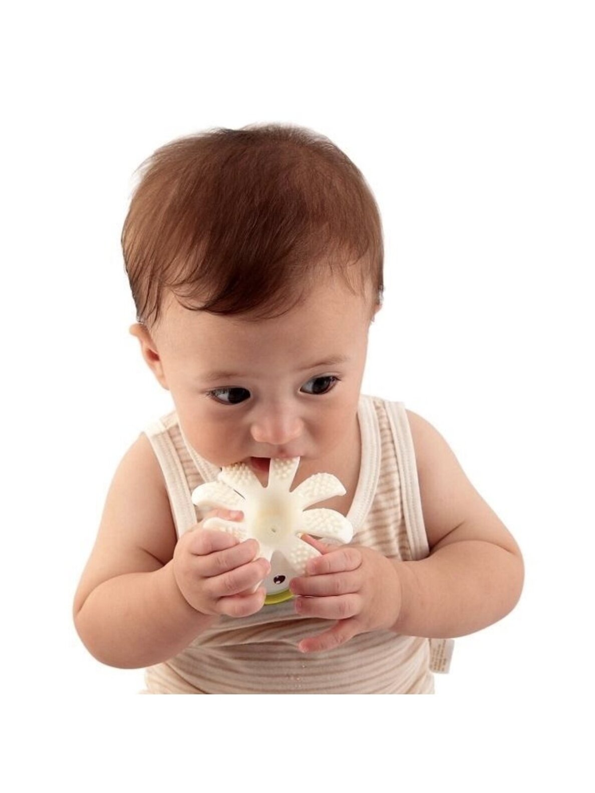 Ollie Octopus Silicone Teether, Pink, Mombella 1