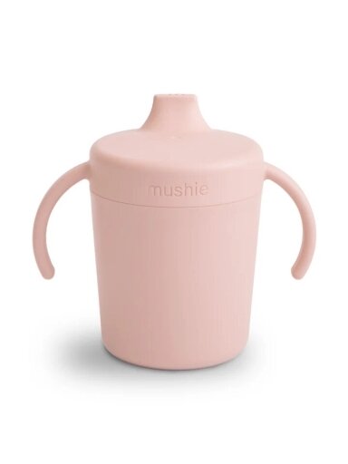 Mācību krūzīte ar rokturiem Mushie Blush