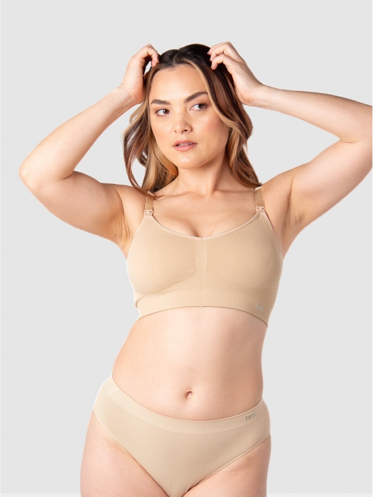 Nursing Bra Full Cup, Hotmilk Recycled, Beige 3