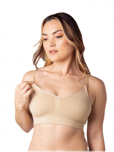 Nursing Bra Full Cup, Hotmilk Recycled, Beige