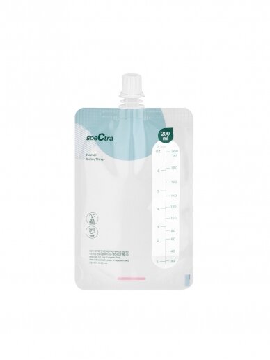 Maisiņi mātes piena uzglabāšanai Spectra, 200 ml, bez savienotāja, 30 gab. 3
