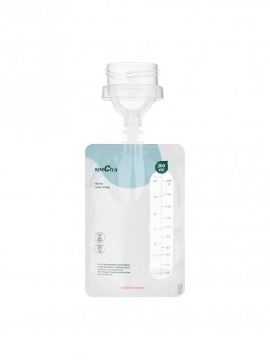 Maisiņi mātes piena uzglabāšanai Spectra, 200 ml, bez savienotāja, 30 gab. Maisiņi mātes piena uzglabāšanai Spectra, 200 ml, bez savienotāja, 30 gab.