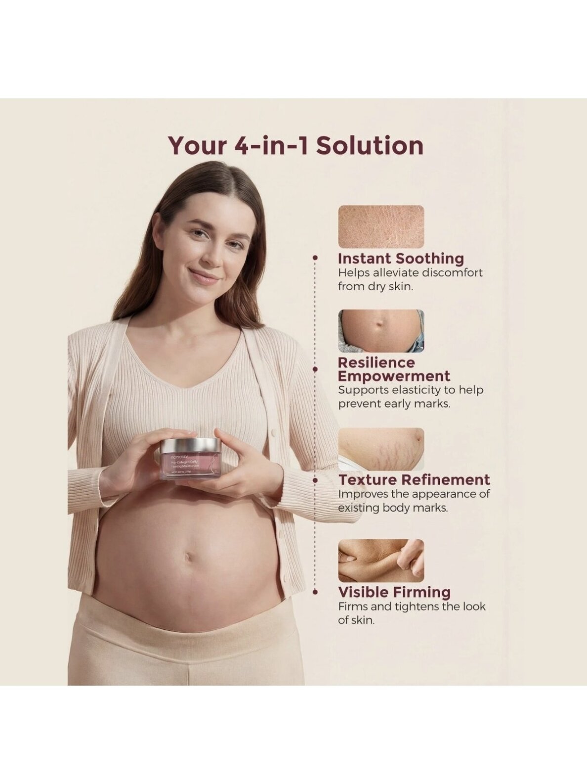 Pretstrīpu krēms Momcozy Pro-Collagen 30 g 2