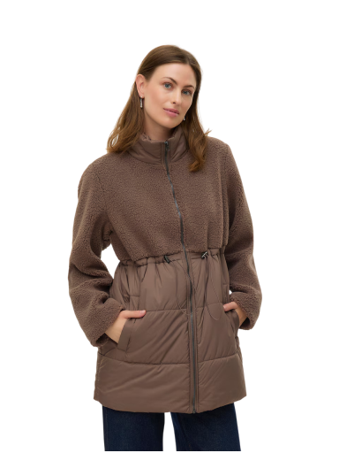 Jaka grūtniecēm Between-Season Jacket, MLSAGA (coffee quartz), Mama;licious