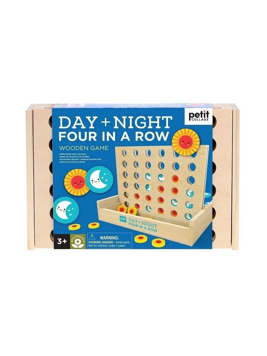 Board game Four in a row - Night and Day, 3+ Petit Collage 2