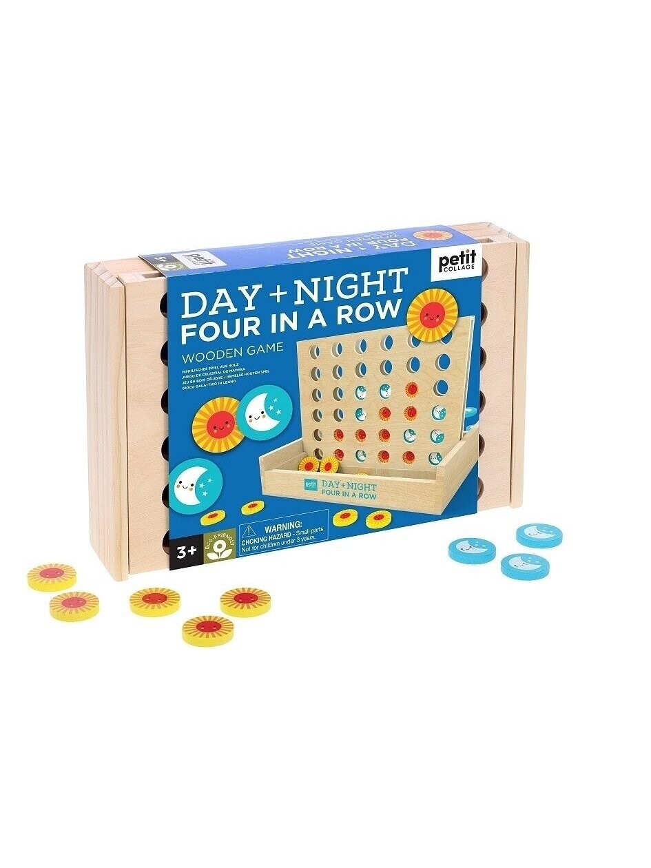 Board game Four in a row - Night and Day, 3+ Petit Collage Board game Four in a row - Night and Day, 3+ Petit Collage