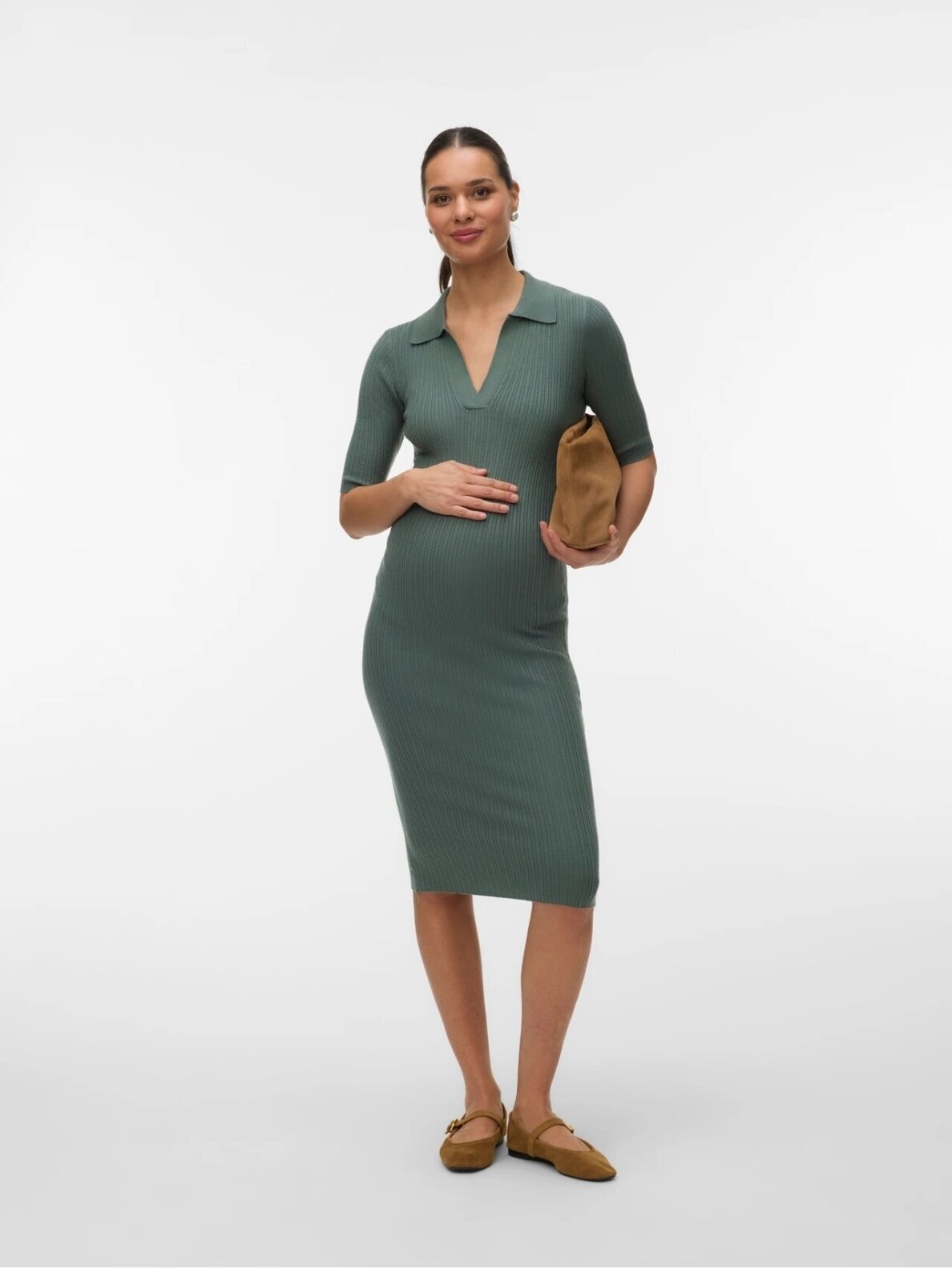 Kleita grūtniecēm VMMHOLLY Vero moda (green) 3
