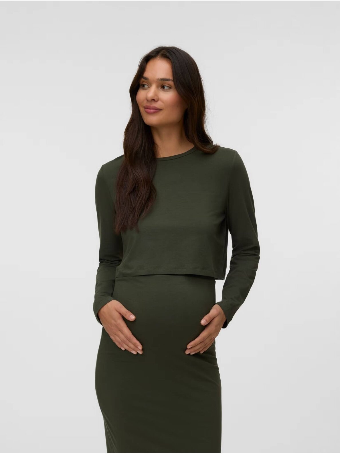 2-piece maternity set MLKERRIE, Mamalicious (Green) 1 2-piece maternity set MLKERRIE, Mamalicious (Green) 1