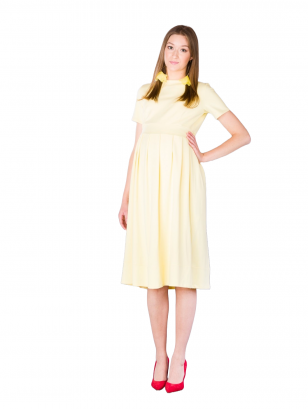 Maternity dress Athena, Bebeliend (yellow)