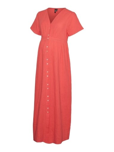 Kleita grūtniecēm VMMNATALI, Cayenne, Vero Moda (Coral)