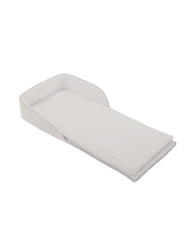 Pārnēsājama bērnu gultiņa KikkaBoo 2in1, Dots Beige