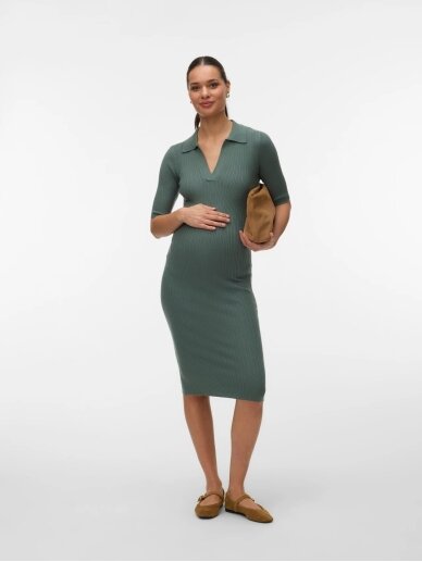 Kleita grūtniecēm VMMHOLLY Vero moda (green) 3 Kleita grūtniecēm VMMHOLLY Vero moda (green) 3