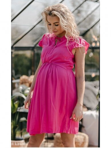 Dress for pregnant and breastfeeding PARMA NAVY, HappyMum 2