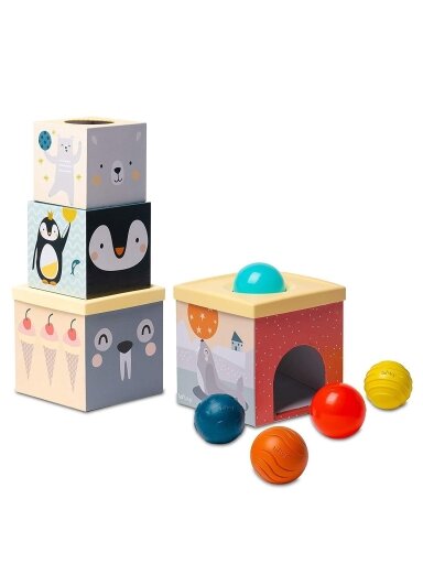 Taf Toys attīstošā rotaļlieta North Pole Ball Drop Stacker