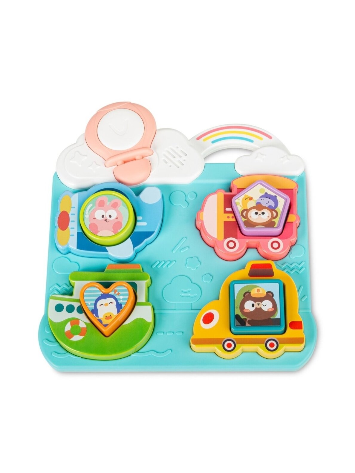 Toyz attīstošā rotaļlieta – puzle “Transportlīdzekļi un formas”, zila Toyz attīstošā rotaļlieta – puzle “Transportlīdzekļi un formas”, zila