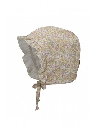 TuTu hat with laces for baby, UV+30 (beige)