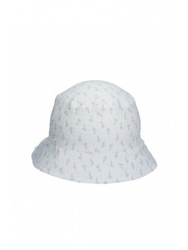 TuTu organic cotton hat-panama (white/green)