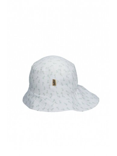 TuTu organic cotton hat-panama (white/green) 1