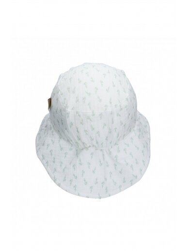 TuTu organic cotton hat-panama (white/green) 2