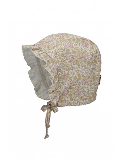 TuTu hat with laces for baby, UV+30 (beige)