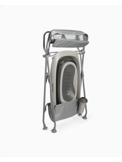 Vanniņa ar statīvu twistshake luxury bath kit (faded grey) 5