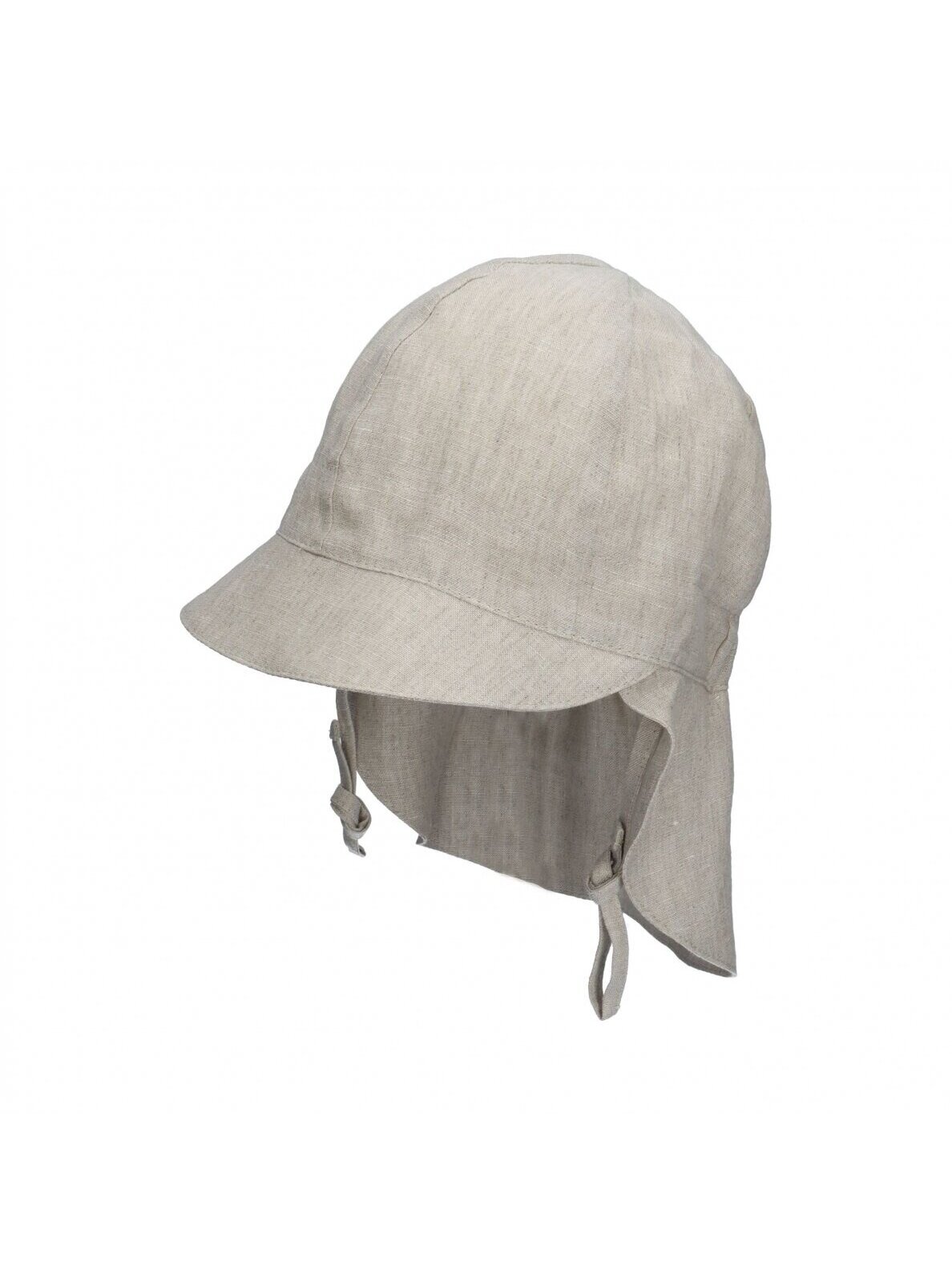 TuTu hat with neck protection made of natural linen TuTu hat with neck protection made of natural linen