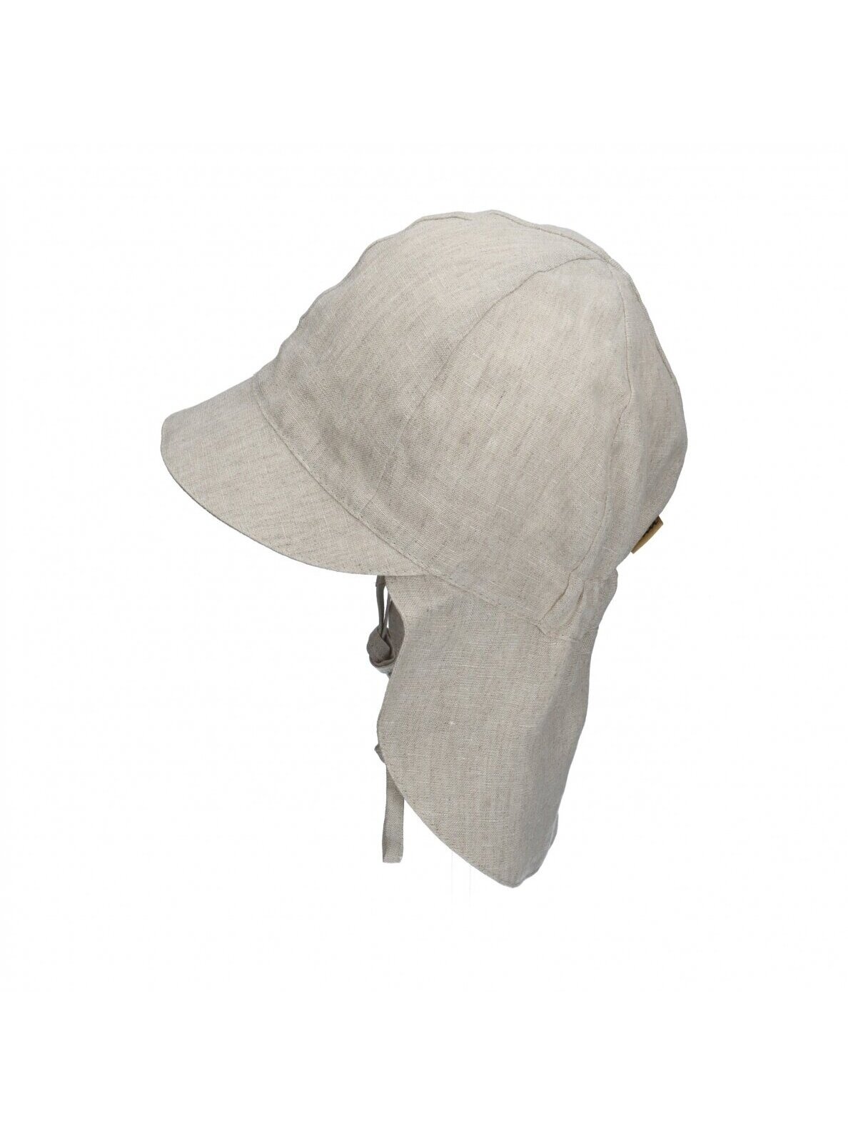 TuTu hat with neck protection made of natural linen 1 TuTu hat with neck protection made of natural linen 1
