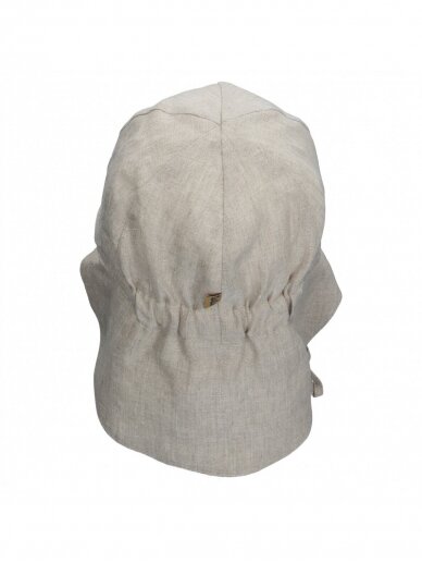 TuTu hat with neck protection made of natural linen 2 TuTu hat with neck protection made of natural linen 2